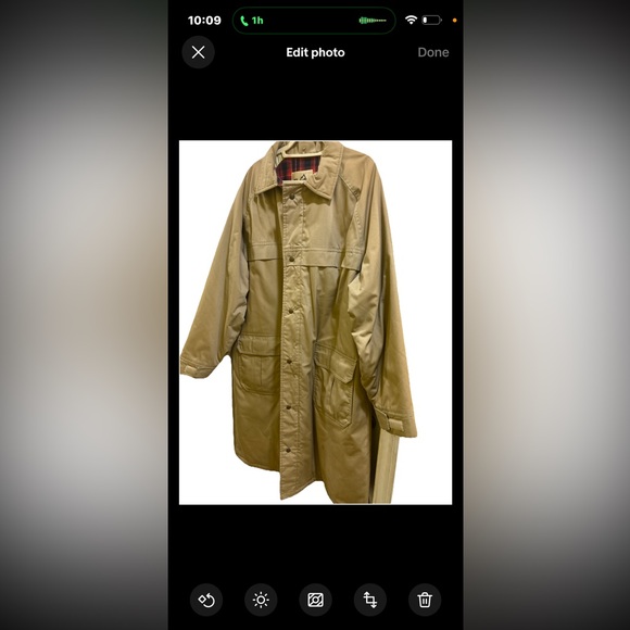 Mens Unisex VTG Porsha by Winer Full Length Winter Coat Utility Khaki Sz XLarge - Picture 1 of 10